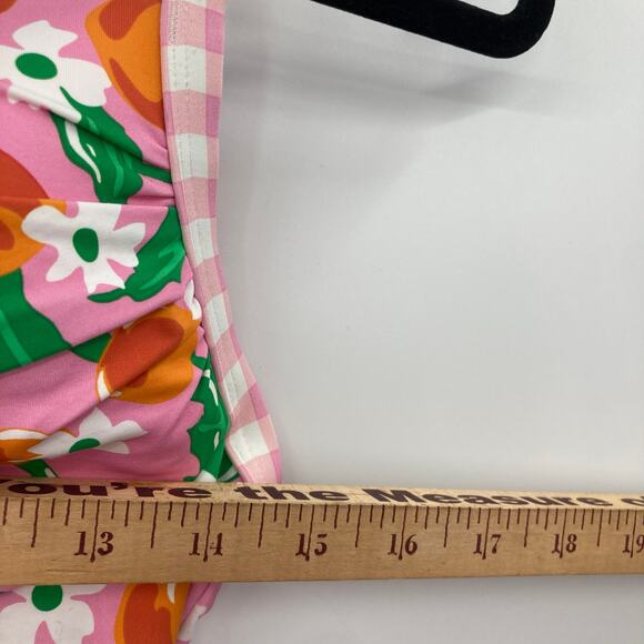 Lands End x Draper James Citrus Wild Blossom One Piece Swimsuit Women’s 8 Pinup - Picture 12 of 12